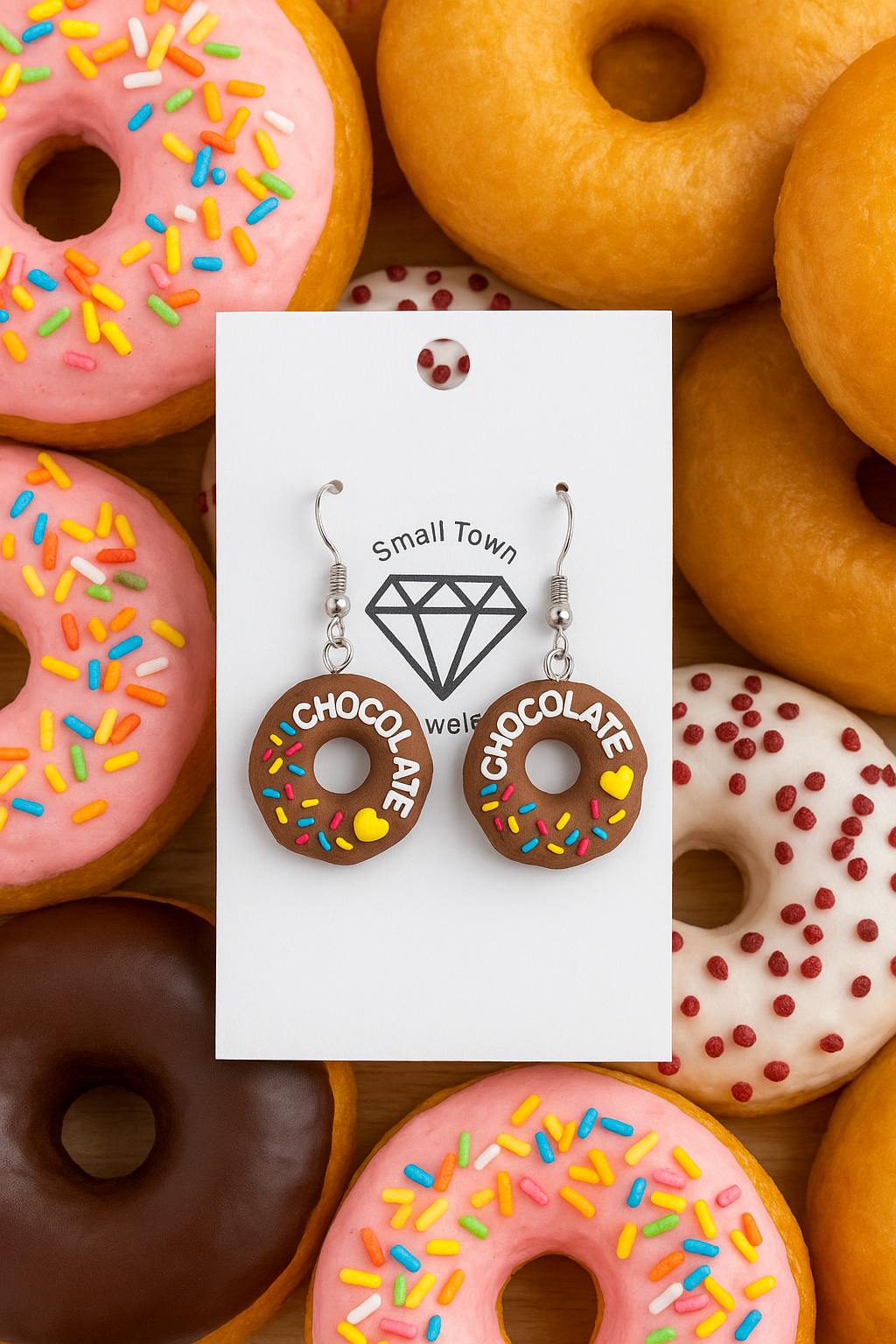 Doughnut Dangle Earrings