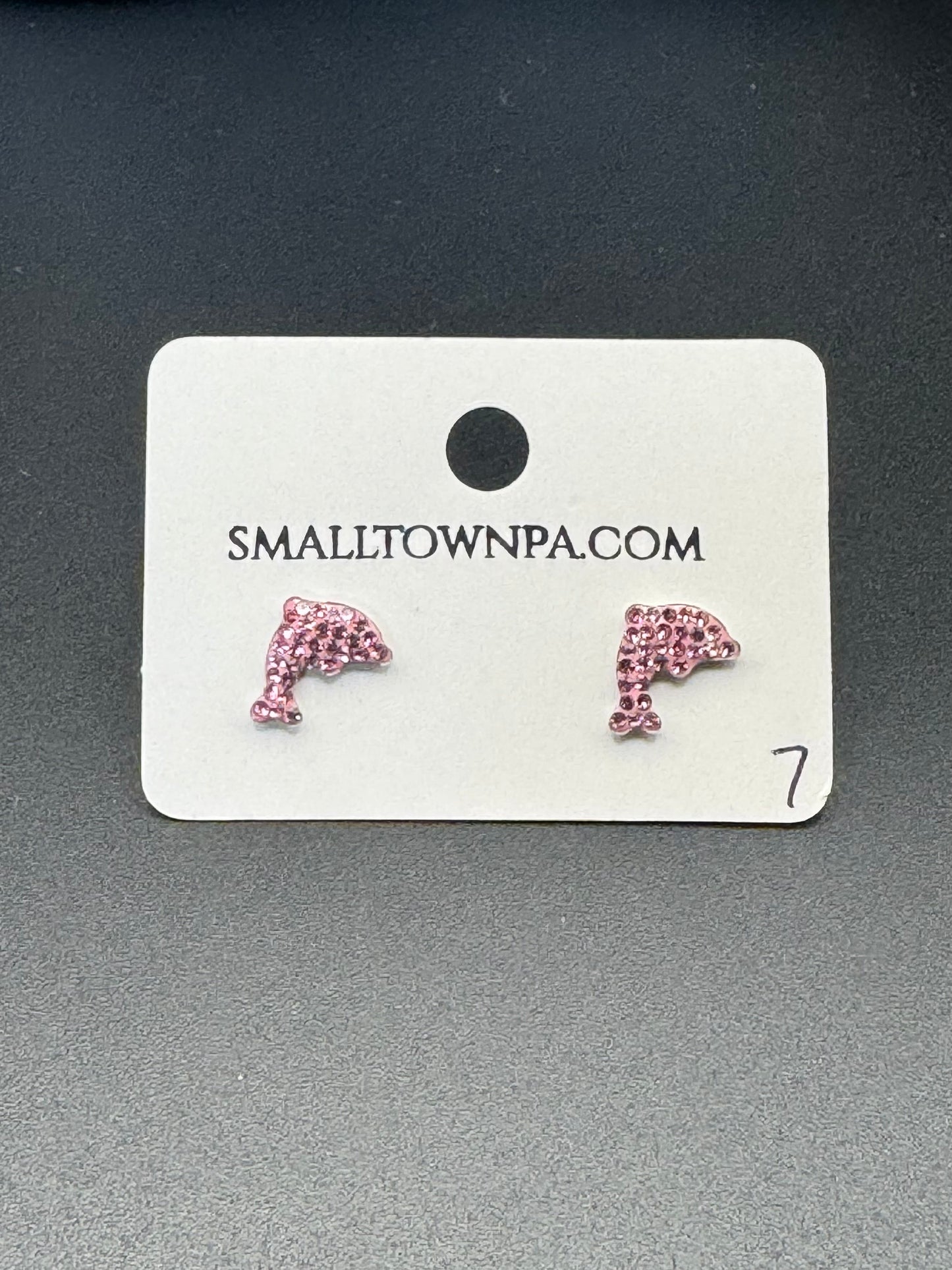 Flashy Pink Dolphin Earrings