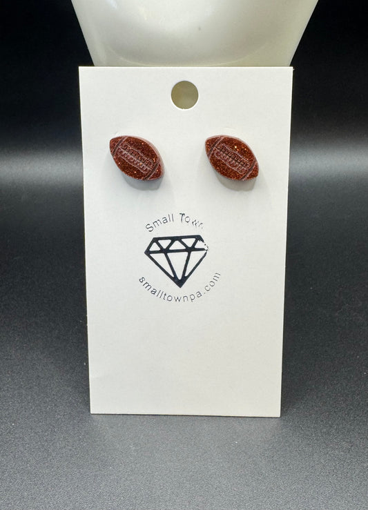 Football Stud Earrings