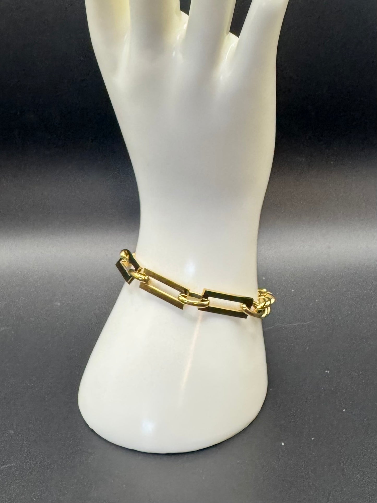 Gold Chain Link Bracelet
