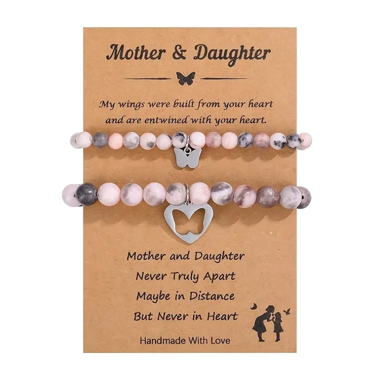 Mother Daughter Butterfly Bracelet