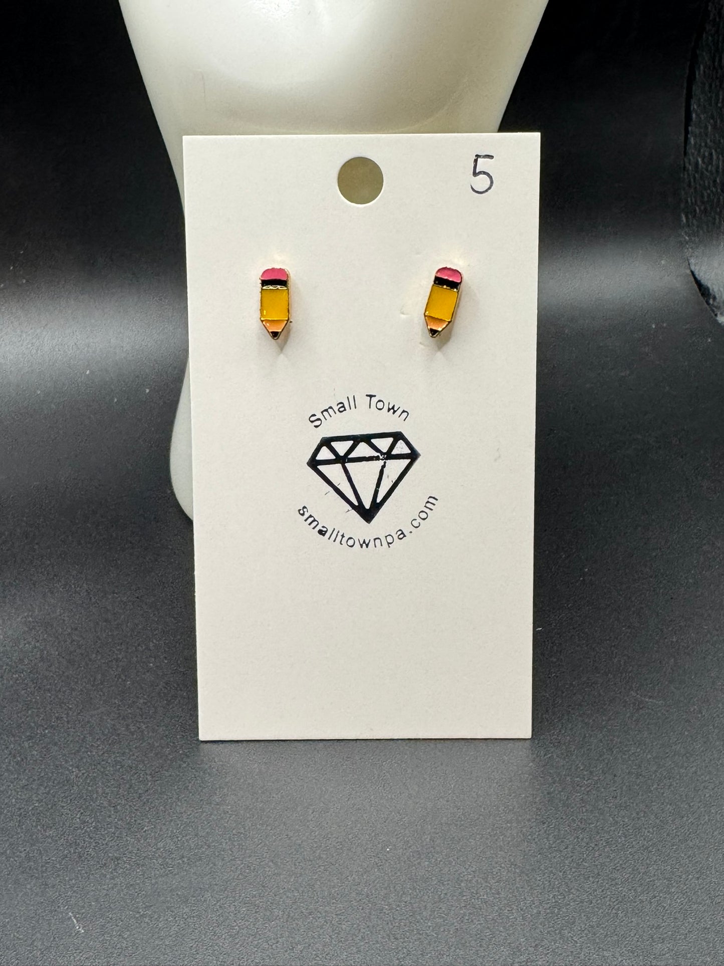 Pencil Stud Earrings