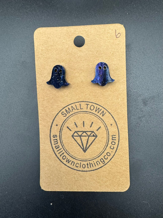 Starry Night Ghost Studs