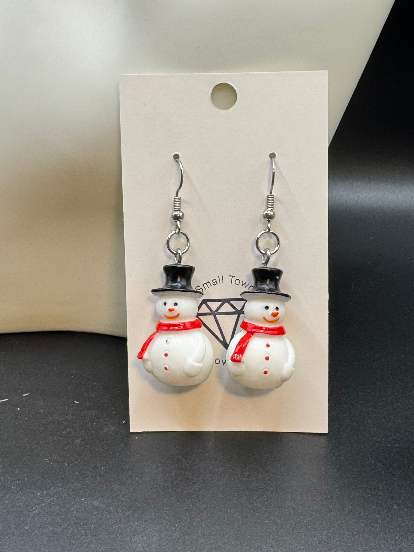 Snowman Dangle Earrings