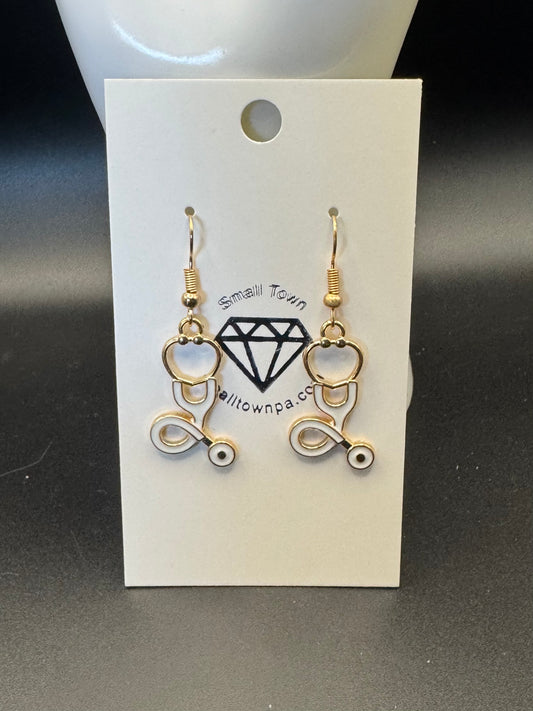 Stethoscope Dangle Earrings