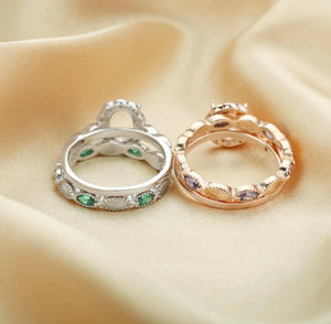 Kollyns // Ring Set •multiple birthstones•