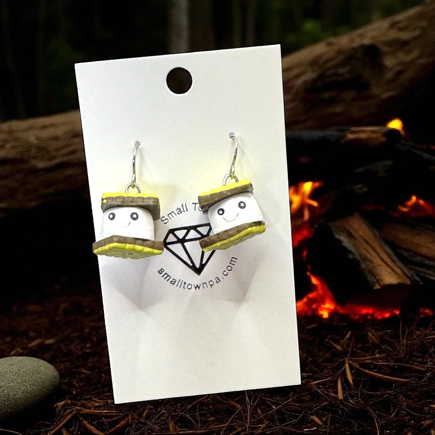 Smiley S’mores Dangle Earrings