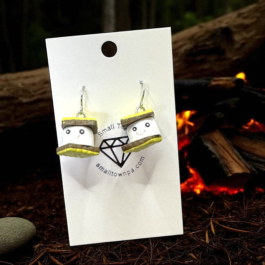Smiley S’mores Dangle Earrings