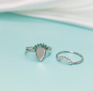 mila // birthstone ring set