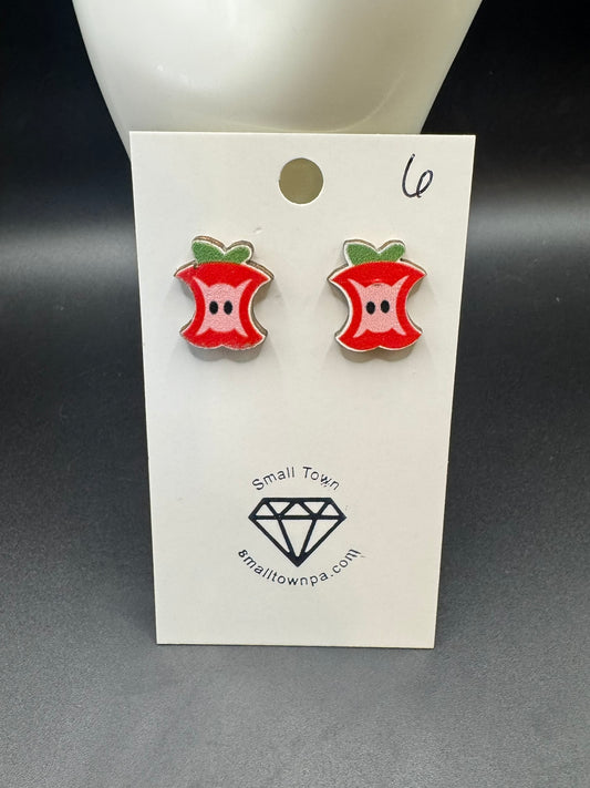 Apple Core Stud Earrings