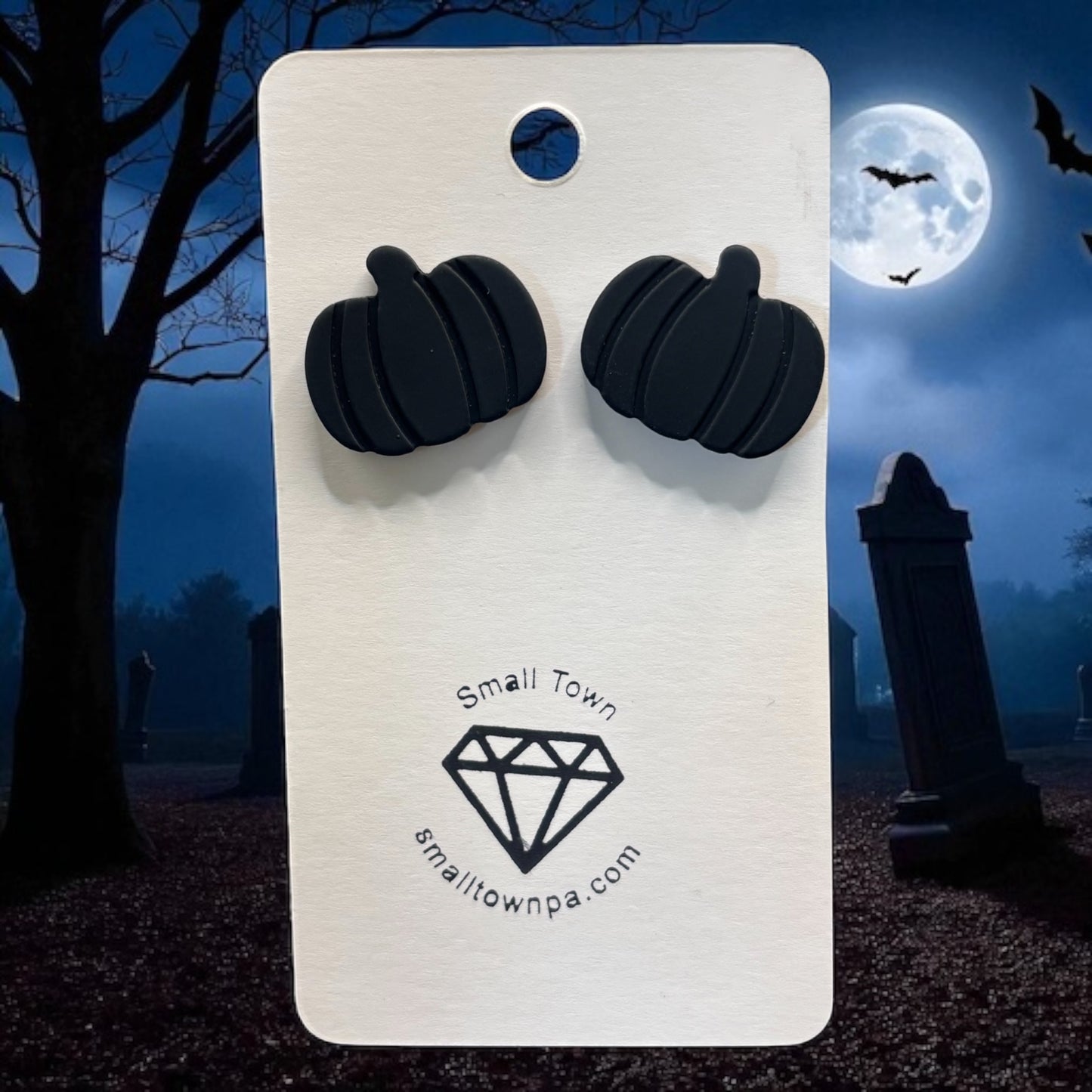 Black Wooden Studs
