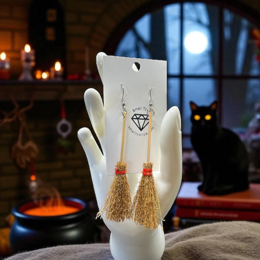Witches Broom Earrings