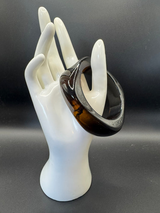 Brown Boho-Chic Acrylic Bracelet