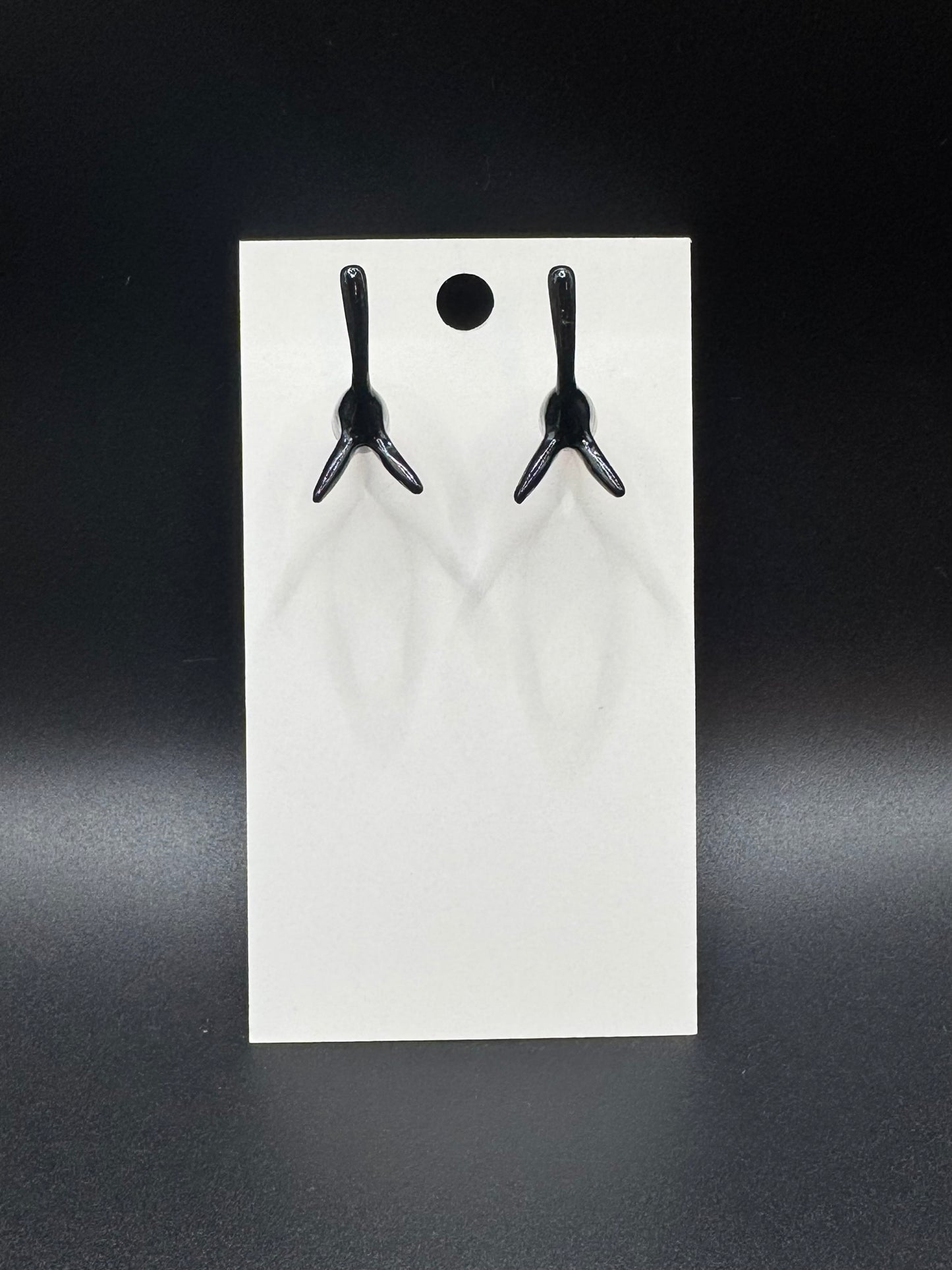 Cat Through Ear Stud Earrings