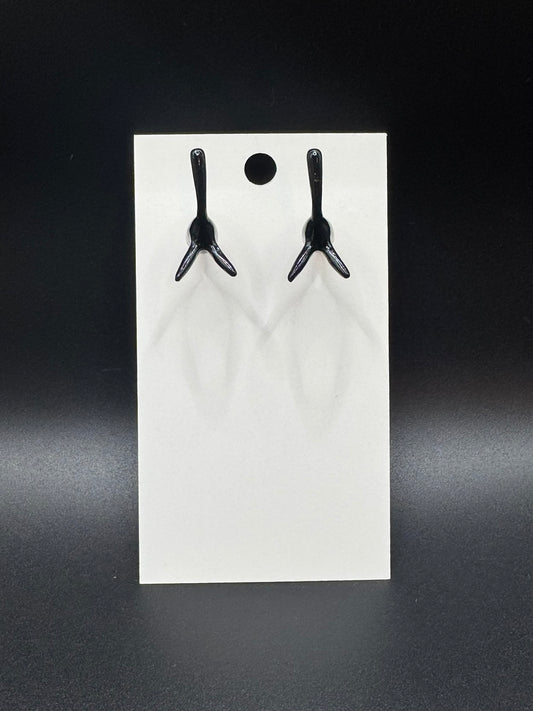 Cat Through Ear Stud Earrings
