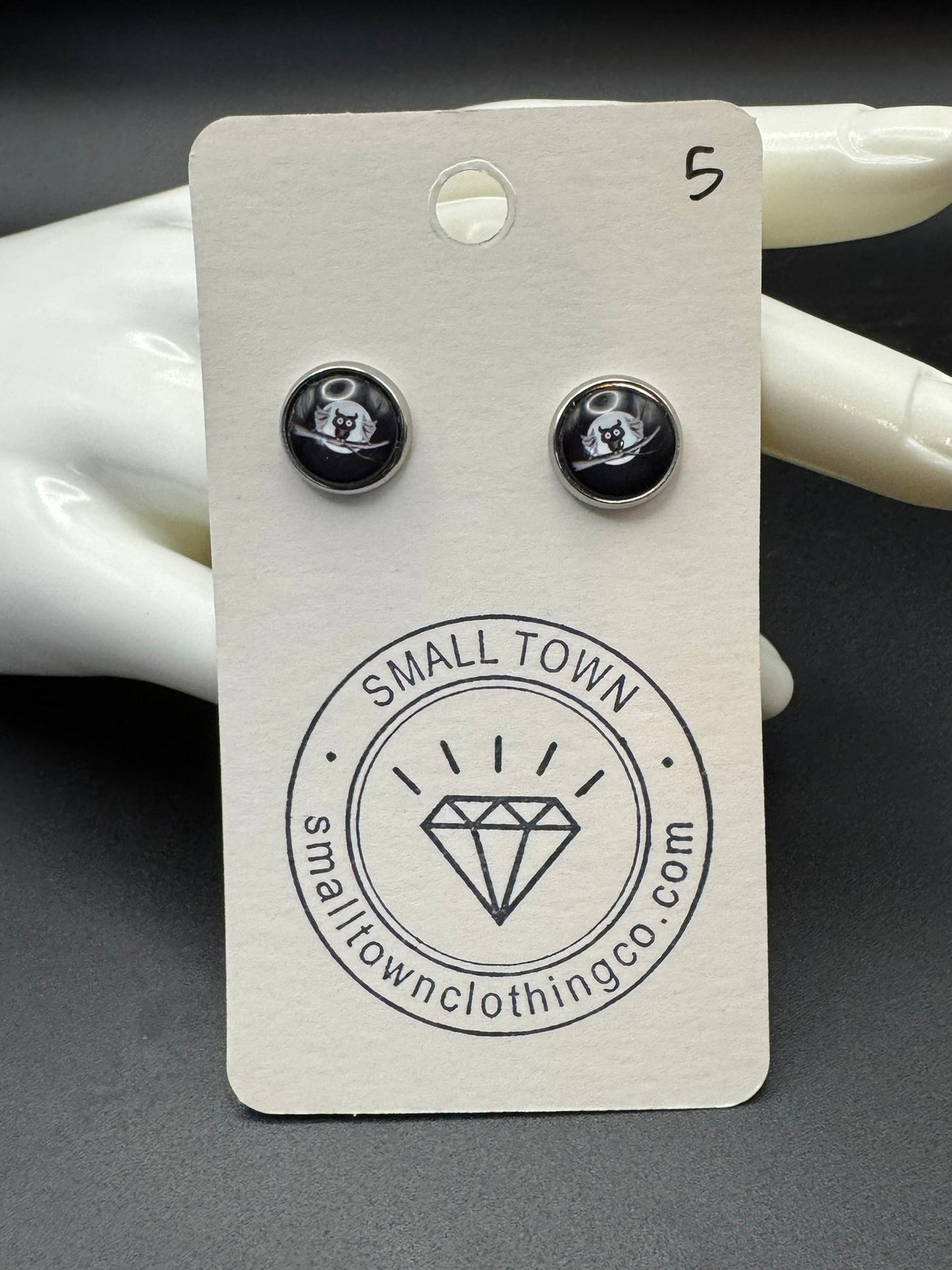 Cute Owl Stud Earrings