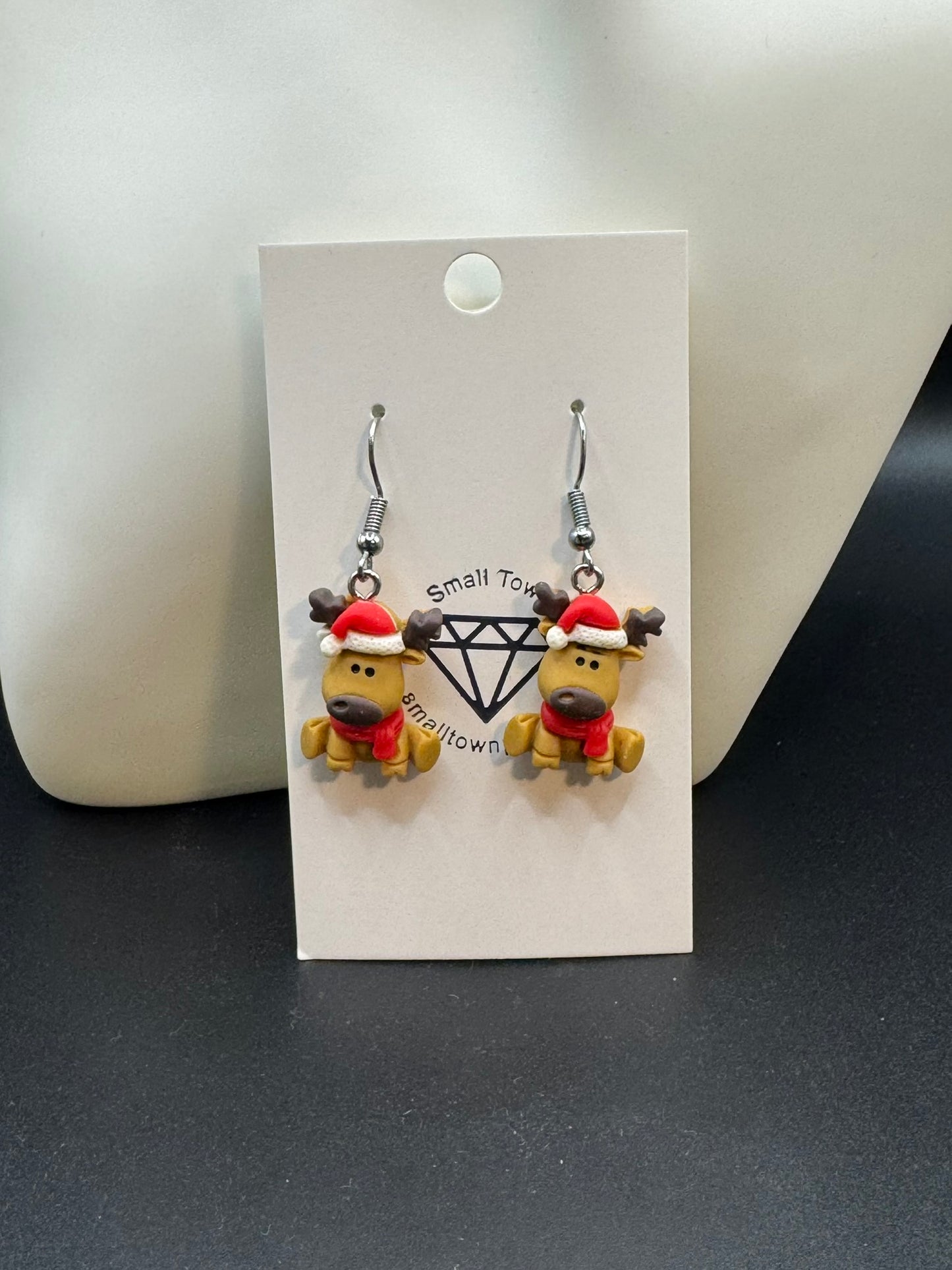 Cute Reindeer Dangle Earrings