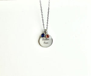 always with me // birthstone necklace