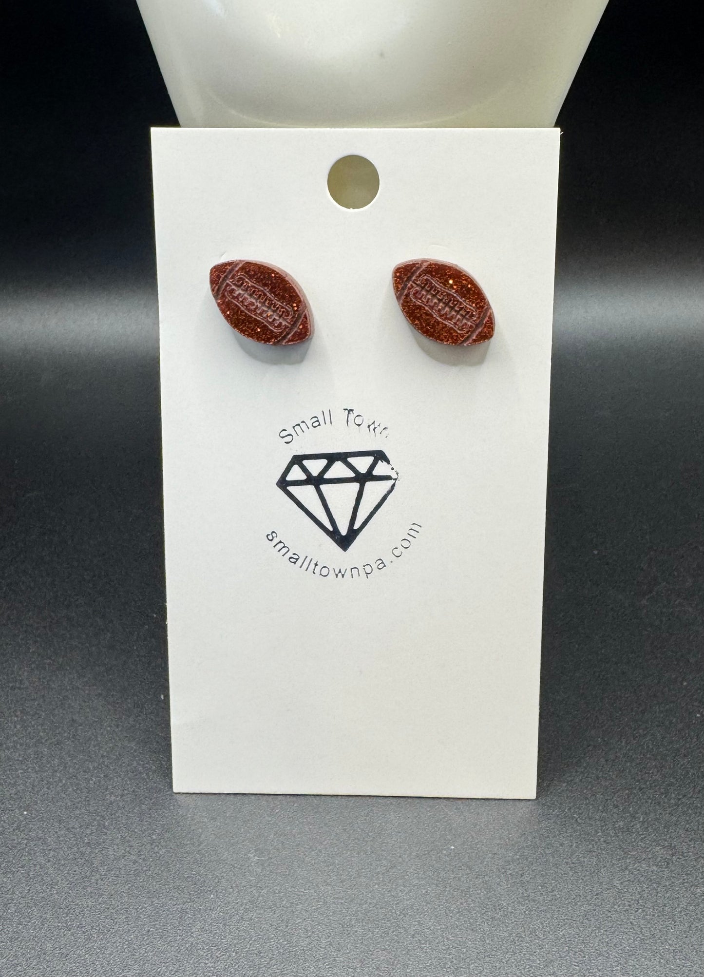 Football Stud Earrings