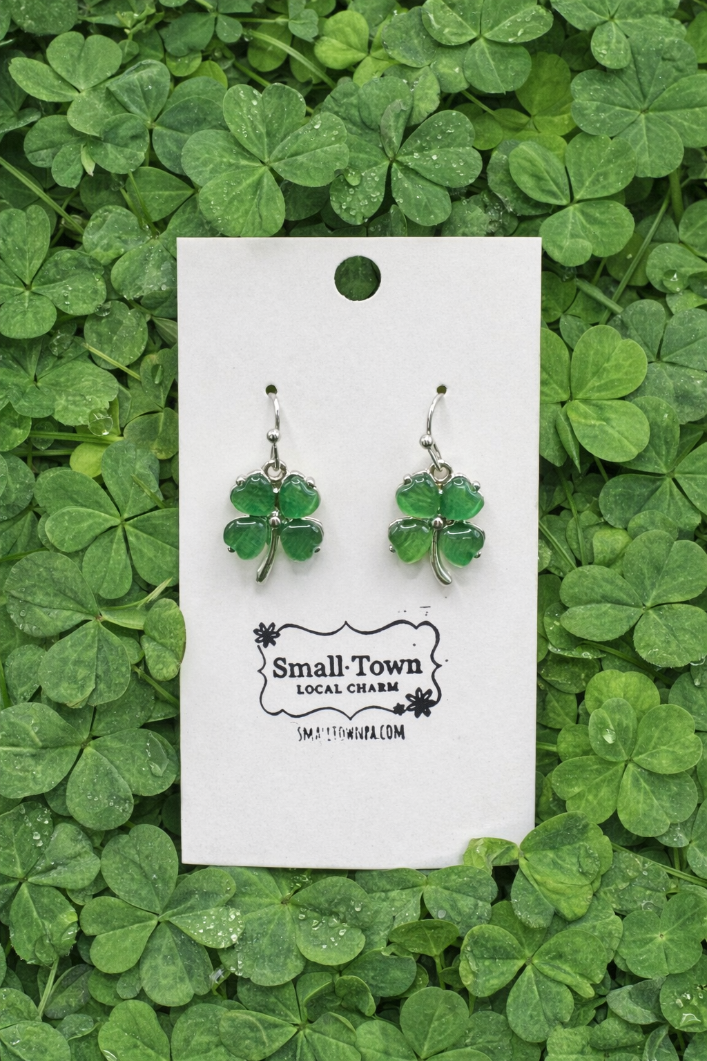 Four Leaf Clover Dangle Earrings