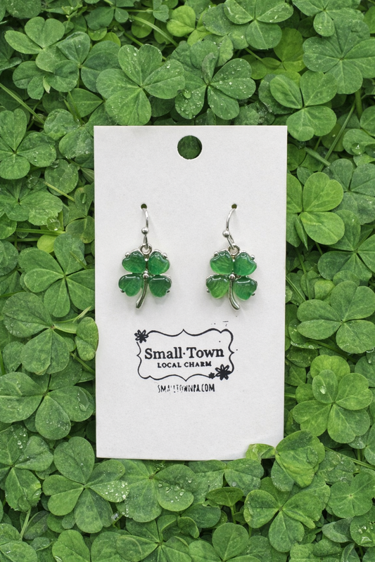 Four Leaf Clover Dangle Earrings