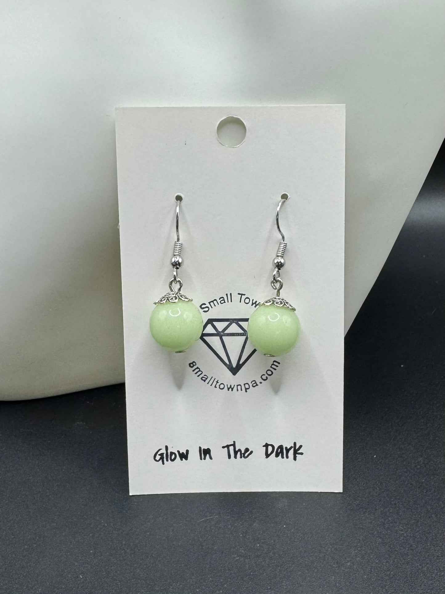 Glow-in-the-dark Globe Dangle Earrings