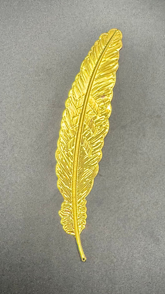 Gold Feather Bookmark