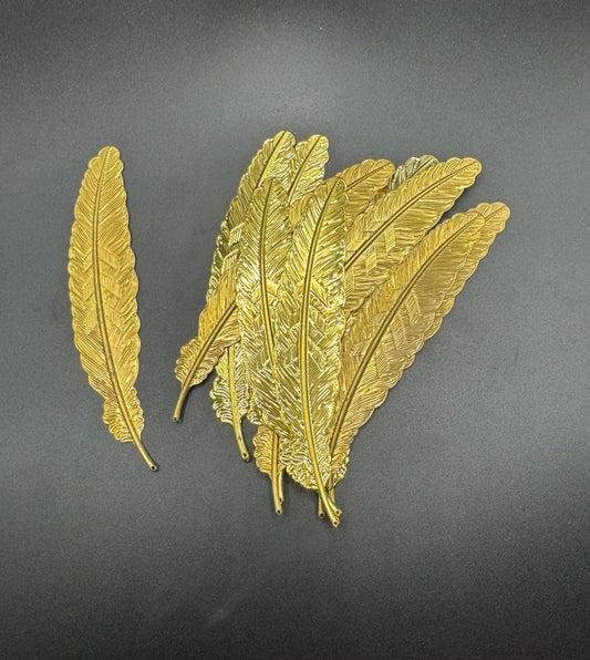 Gold Feather Bookmark