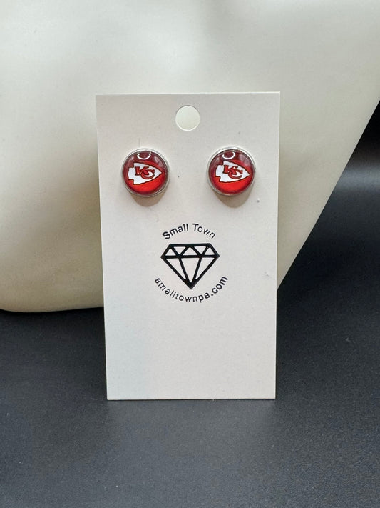 Kansas City Chiefs Stud Earrings