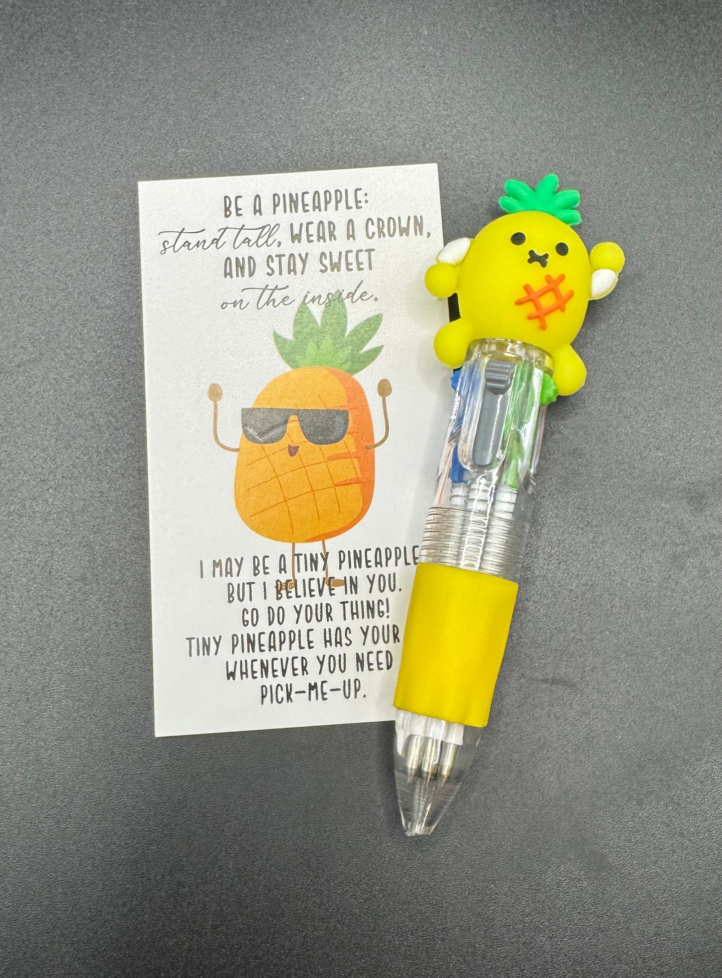 Mini Pineapple Pen and Card