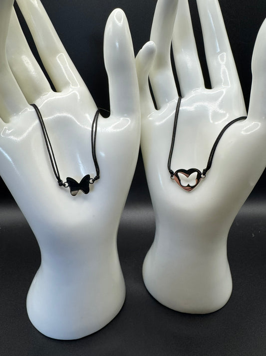 Mother Daughter Rope Butterfly Bracelets