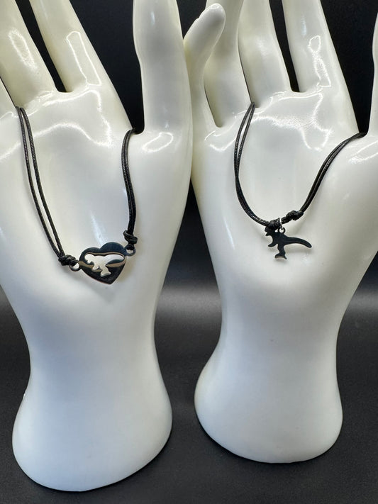 Mother Son/Daughter Rope Tyrannosaurus Bracelets
