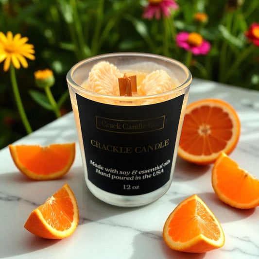 Orange Creamsicle Crackle Candle (12oz)