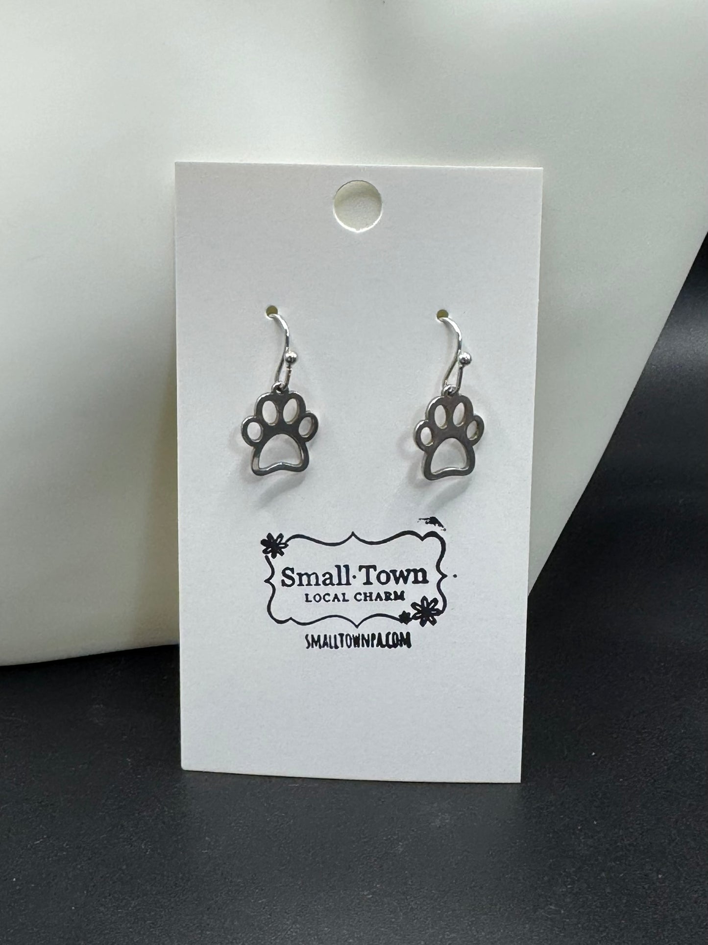 Paw Print Dangle Earrings