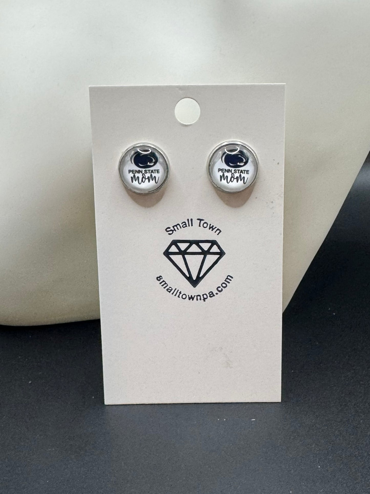 Penn State Mom Stud Earrings
