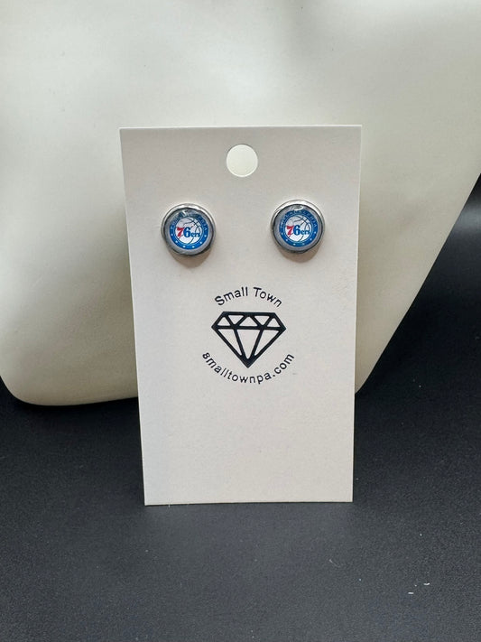 Philadelphia 76ers Stud Earrings