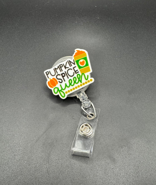 Pumpkin Spice Queen Badge Reel