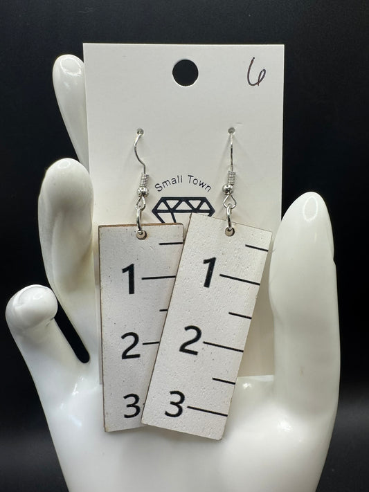 Ruler Dangle Earrings