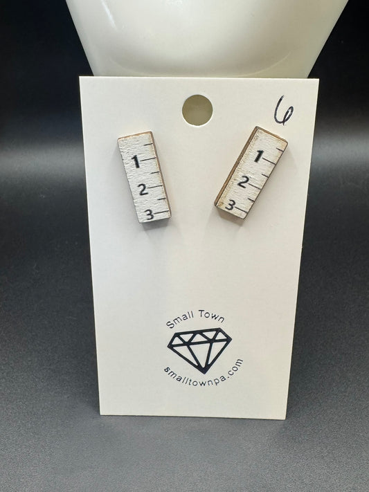Ruler Stud Earrings