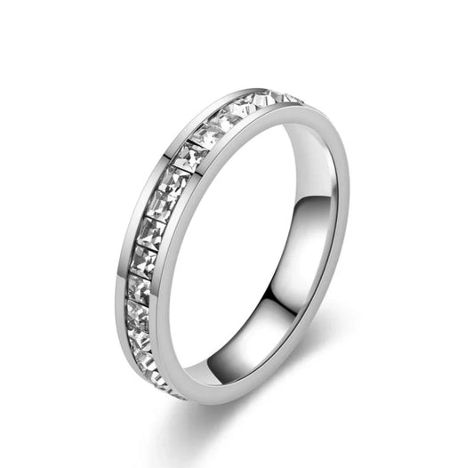 Studded Stainless Steel Ring