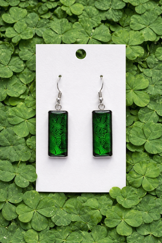 St. Patricks Day Dangle Earrings