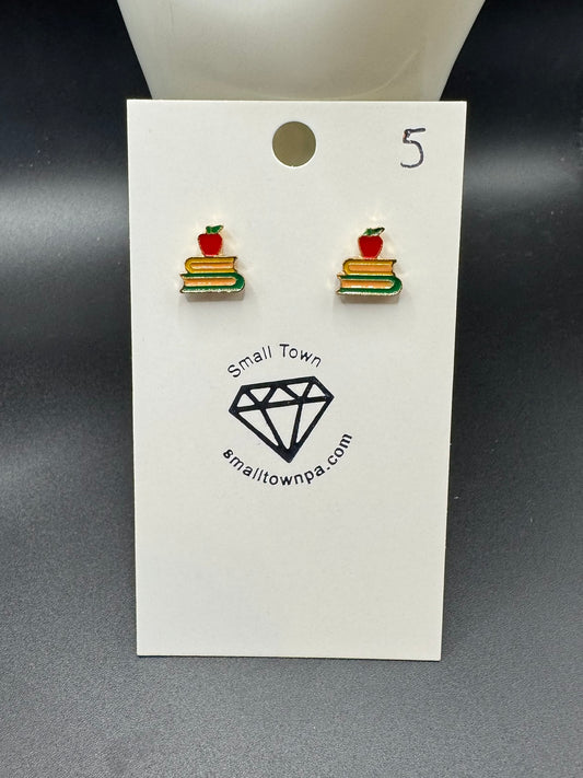 Stacked Books Studs
