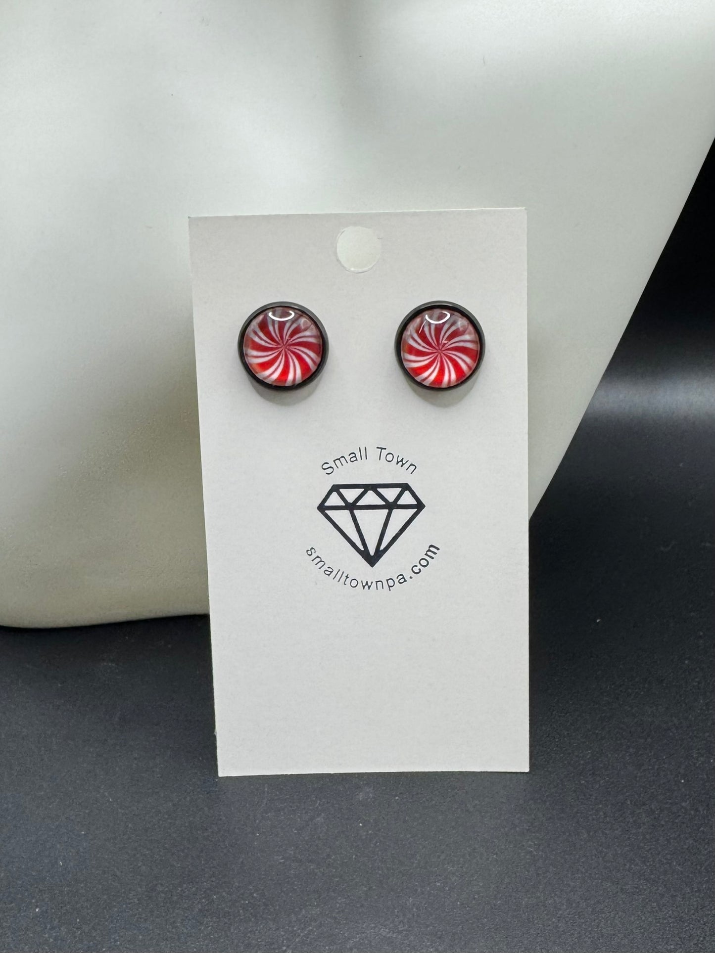 Starlight Peppermint Candy Studs