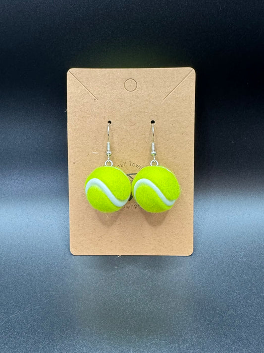 Tennis Ball Dangle Earrings